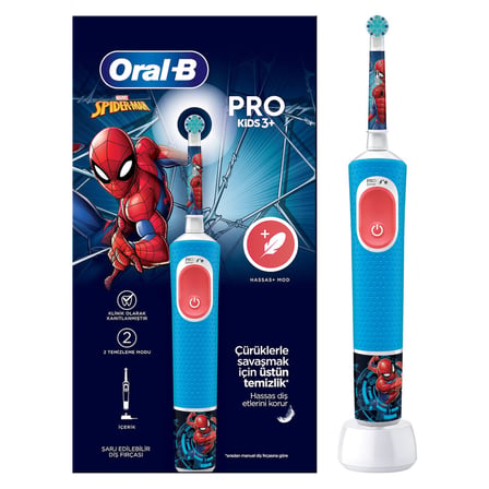 Oral-B Şarjlı Diş Fırçası Vitality Pro Çocuk Spiderman