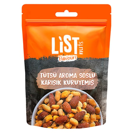 5 Adet List Flavours Tütsü Aromalı Soslu Karışık Kuruyemiş 150 G