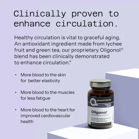 Oligonol Made from lychee fruit and green tea 30 Veg. Capsules