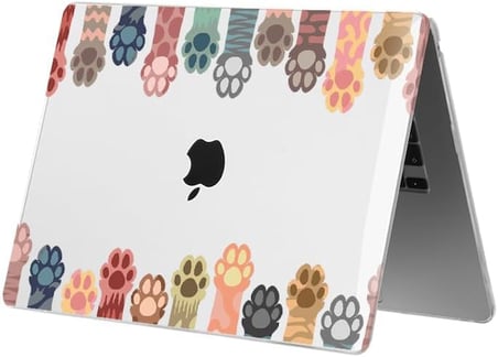 MacBook Air ile Uyumlu Polikarbonat Sert Koruyucu Çizilme ve Darbe Önleyici Kılıf A2337 A2179 A1932 (Baskılı - 2, 13.3 inç 2018-2022 Arası (m1 işlemci))