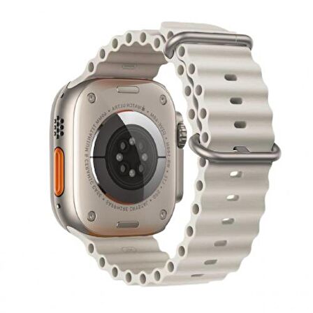 Polham Apple Watch 7-8 İle Uyumlu 41mm Marine Loop Silikon Kordon, Ultra Hafif ve Rahat Kayış