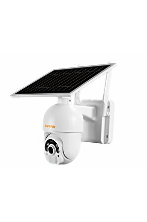 Avenir Av-s410 4g Sim Kartlı Güneş Enerjili Solar 360° Hareketli