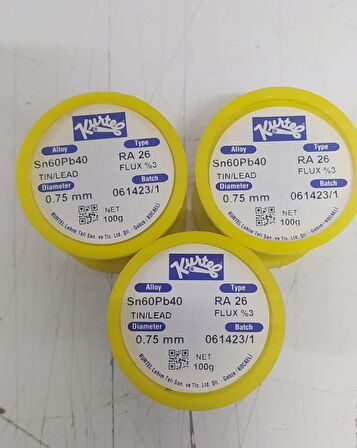 Kurtel Lehim Teli 100GR 0.75MM Kendinden Pastalı