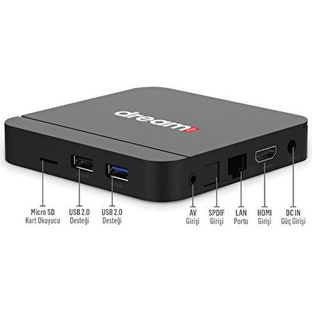 Dreamstar I4 Tv Box 4gb Ram 32 GB Hafıza Android 12