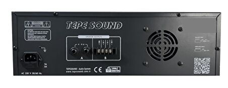 Tepe Sound Ottoman-300 300 Watt Reverb Echo Kulaklık Çıkışlı Phantomlu Amfi