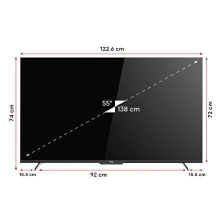 NEXT YE-55GFSG7-4K 55" 140 Ekran UHD 4K Google Android TV