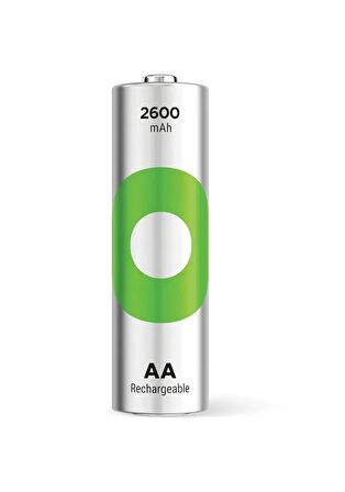 GP Batteries ReCyko 2600mAh AA Kalem Ni-Mh Şarjlı Pil, 1.2 Volt, 6’lı Kart