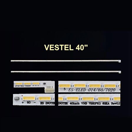 VESTEL 40FA3350,40FA5000,40FA7100,40FA7100B,40FA8100, REGAL 40R6015F,40R6015FB SEG 40SE6500 LED BAR