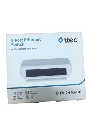 Ttec 05100SW 5 Portlu, 10/100 Fast Ethernet, Tak Çalıştır Switch