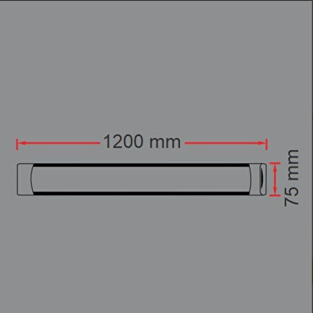 ERKled ERK2630 36 Watt 120 cm LED Bant Armatür