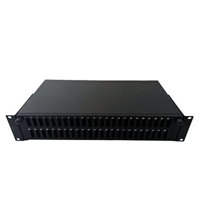 2U 19 İNCH 48 PORT SCD FİBER OPTİK RACK TİPİ PATCH PANEL