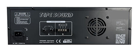 Tepe Sound Ottaman 400 Echo 400W/4OHM ve (50,70,100V) 6 Mic ve 6 Line Girişli Trafolu Amfi