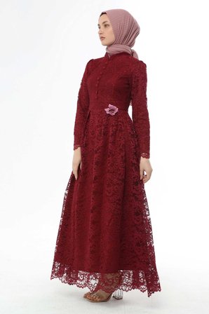Modi Ahunisa Henna Abiye Bordo 5646