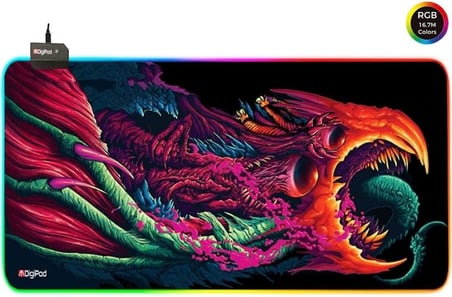 Digipod Rgb Gaming Mousepad Oyuncu Mouse Pad 90X40 Xxl Büyük Boy 4mm Kalınlık