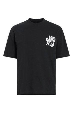Modi Green Erkek Baskılı Oversize T-shirt - Siyah