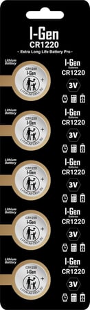 Batteries CR1220 Lityum Düğme Pil 3V 1220 5'li Paket