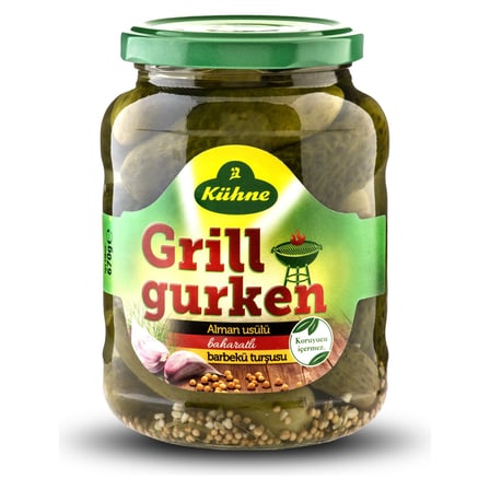 2 Adet Kühne Salatalık Turşusu Alman Tipi Barbekü 670Ml