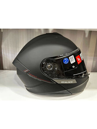 Mt Helmets Kask mt Genesis Sv A2 Çene Açılır Mat Siyah