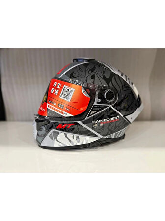 Mt Helmets Kask mt Thunder 4 Sv Raınforest C2 Parlak Gri