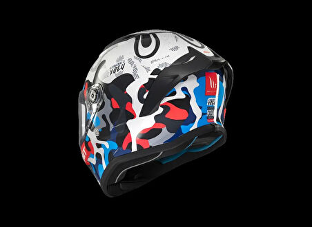 KASK MT STINGER YOZU A7 PARLAK MAVİ/BEYAZ