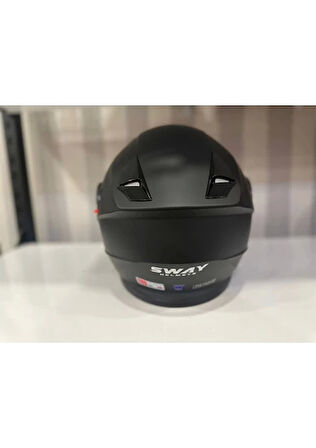 Sway Kask Sway 926 Mat Siyah Çene Açılır