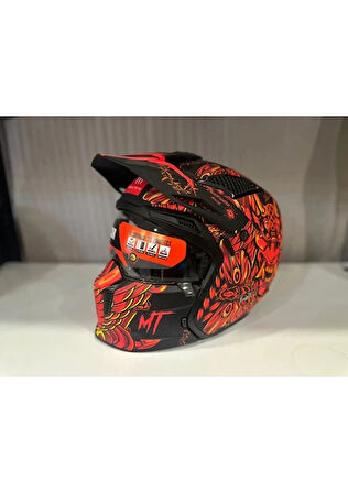 Mt Helmets Kask mt Streetfighter Sv S Hellish B5 Mat Turuncu