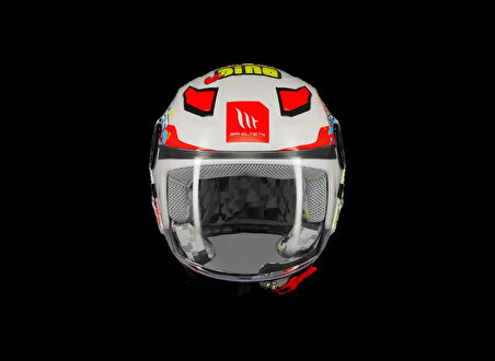 KASK MT ÇOCUK LITE DİNO A0 BEYAZ