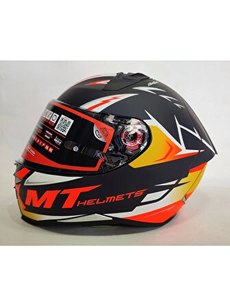 MT Kask Mt Revenge 2 Acosta A37 Mat - Şeffaf Vizörlü