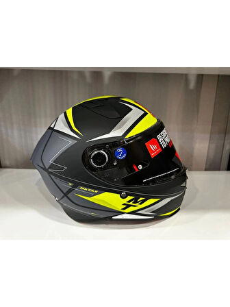 Mt Helmets Kask mt Revenge 2 S Hatax C3 Mat Yellow