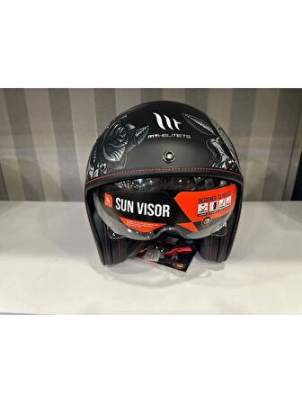 Mt Helmets Kask mt Lemans 2 Sv Breakout B2 Mat Şeffaf Vizörlü