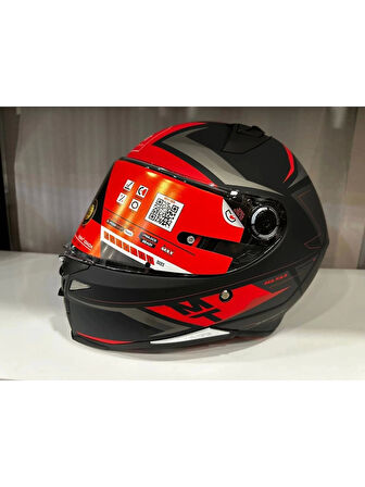 Mt Helmets Kask mt Revenge 2 S Hatax B5 Mat Kırmızı
