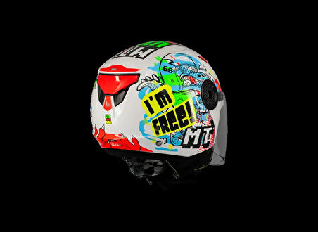 KASK MT ÇOCUK LITE DİNO A0 BEYAZ