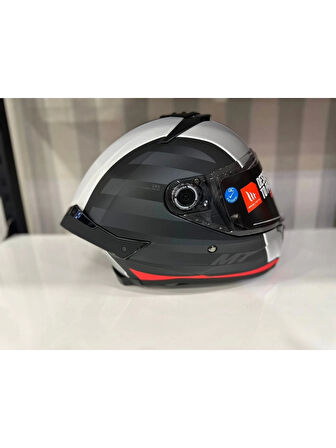 Mt Helmets Kask Mt Thunder 4 Sv Tears B5 Mat Siyah/Kırmızı
