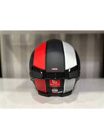 Mt Helmets Kask Mt Thunder 4 Sv Tears B5 Mat Siyah/Kırmızı