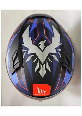 MT Revenge 2 Hector Garzo A7 Mat Mavi - Şeffaf Vizörlü