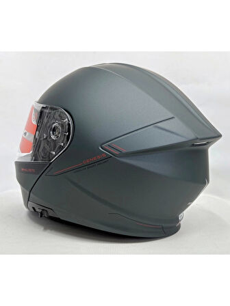 MT Kask mt Genesis Sv Çene Açılır Kask Mat Anthracite Grey