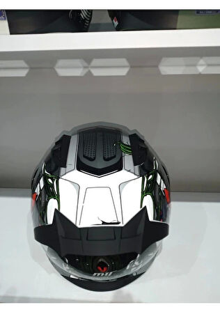 MTS Kask Mts Pro 801 War Güneş Gözlüklü Mat Gri/kırmızı