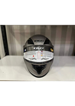 Sway Kask Sway 926 Mat Titanyum Çene Açılır