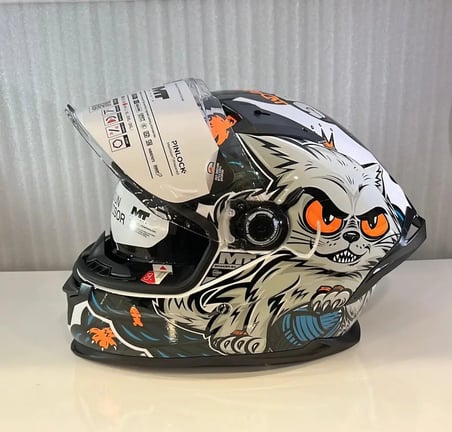 KASK MT BRAKER SV THE KING A7 PARLAK MAVİ