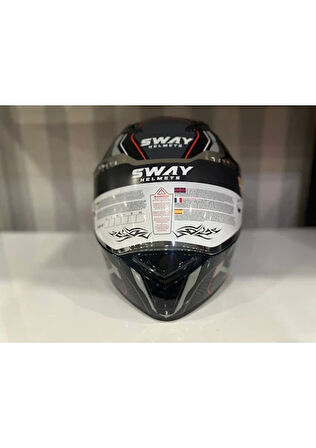 Sway Kask Sway Sw 850 Black/whıte Full Face