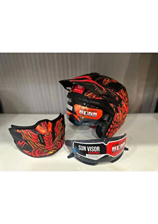 Mt Helmets Kask mt Streetfighter Sv S Hellish B5 Mat Turuncu