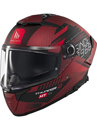 Mt Helmets Kask mt Thunder 4 Sv Luminence D5 Mat Kırmızı
