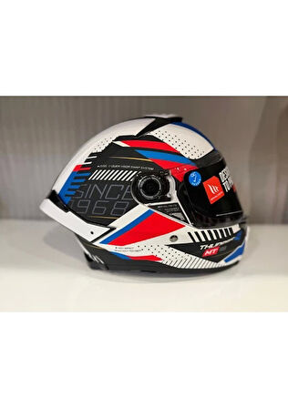 Mt Helmets Kask mt Thunder 4 Sv Luminence A7 Mat Beyaz/mavi