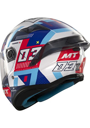 Mt Helmets Kask mt Helmets Targo S D7 Mavi Sergio Garcıa