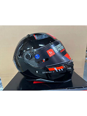 Mt Helmets Kask Revenge 2 S A11 Parlak Siyah