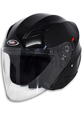 Shiro Kask SH-450 Çenesiz Parlak Siyah