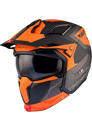 Mt Helmets Streetfighter Sv S Totem B4 Mat Turuncu