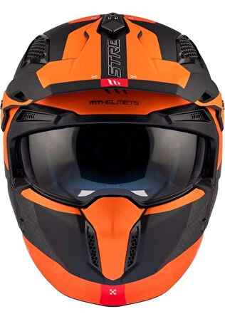 Mt Helmets Streetfighter Sv S Totem B4 Mat Turuncu