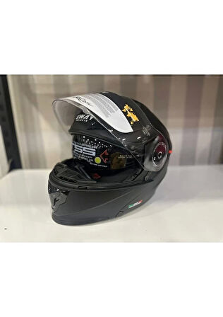 Sway Kask Sway 926 Mat Siyah Çene Açılır