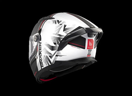 KASK MT BRAKER SV CHARM A1 MAT SİYAH/BEYAZ